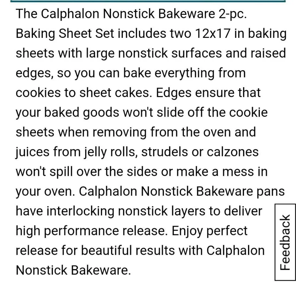 Calphalon Nonstick Bakeware 2-PC Baking Sheet‎ Set